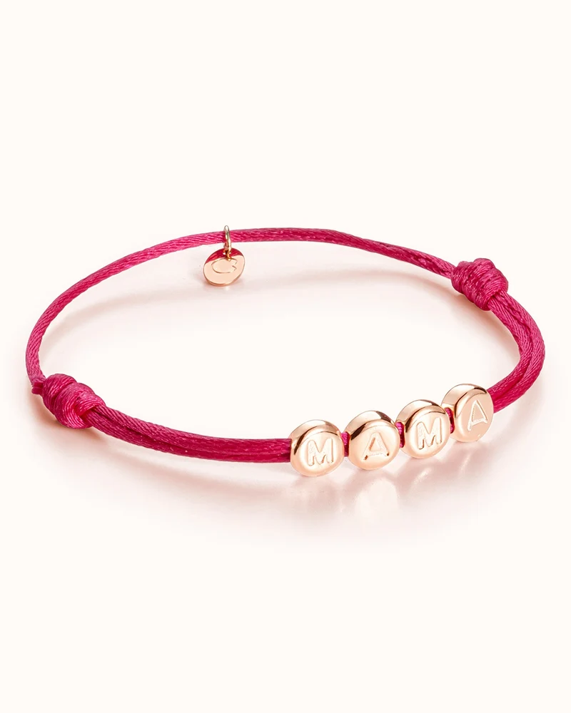 Initial Beads Armband Rosé Verguld - Gepersonaliseerde Armband