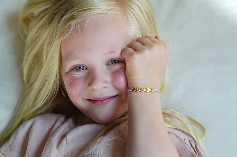 Initial Beads Armband - Verguld - Gepersonaliseerde Armband
