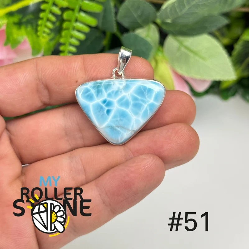 Silberner Larimar-Anhänger #IP51