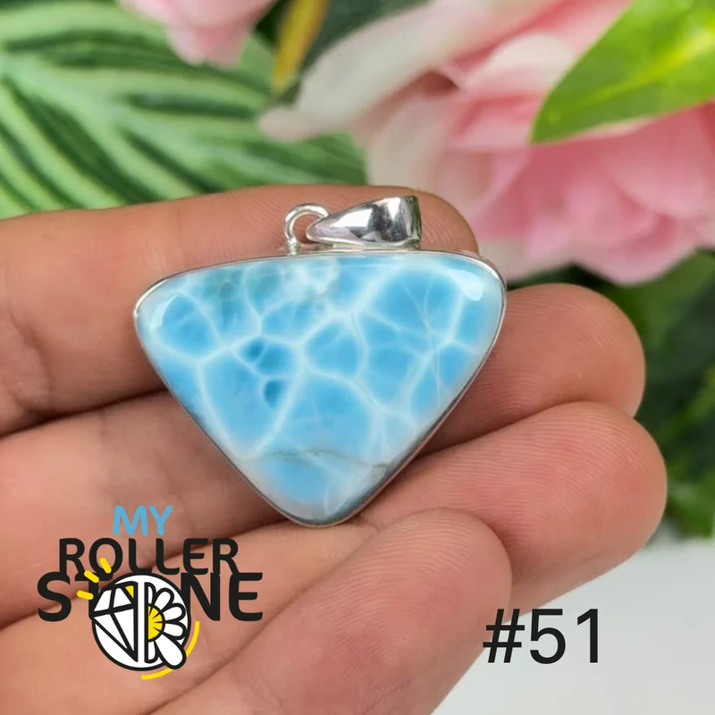 Silberner Larimar-Anhänger #IP51