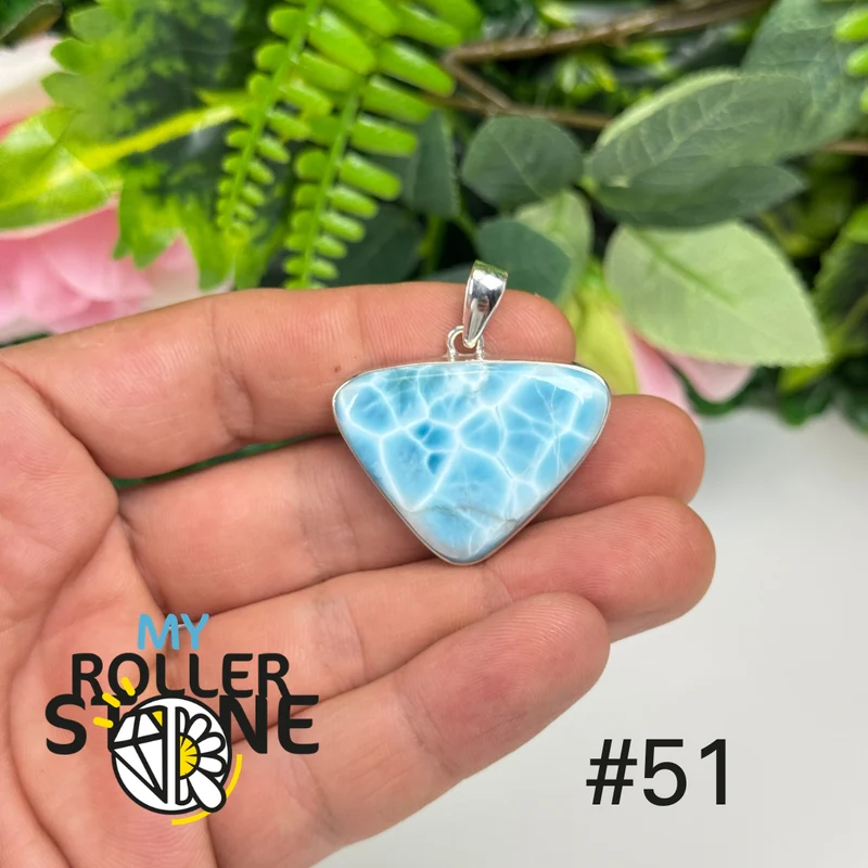 Silberner Larimar-Anhänger #IP51