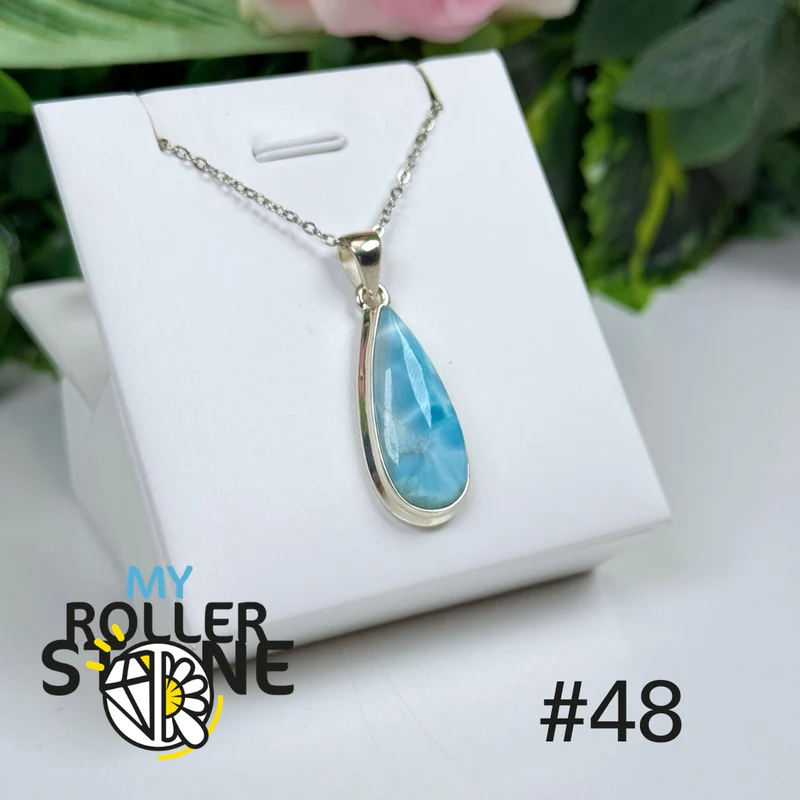 Silberner Larimar-Anhänger #IP48