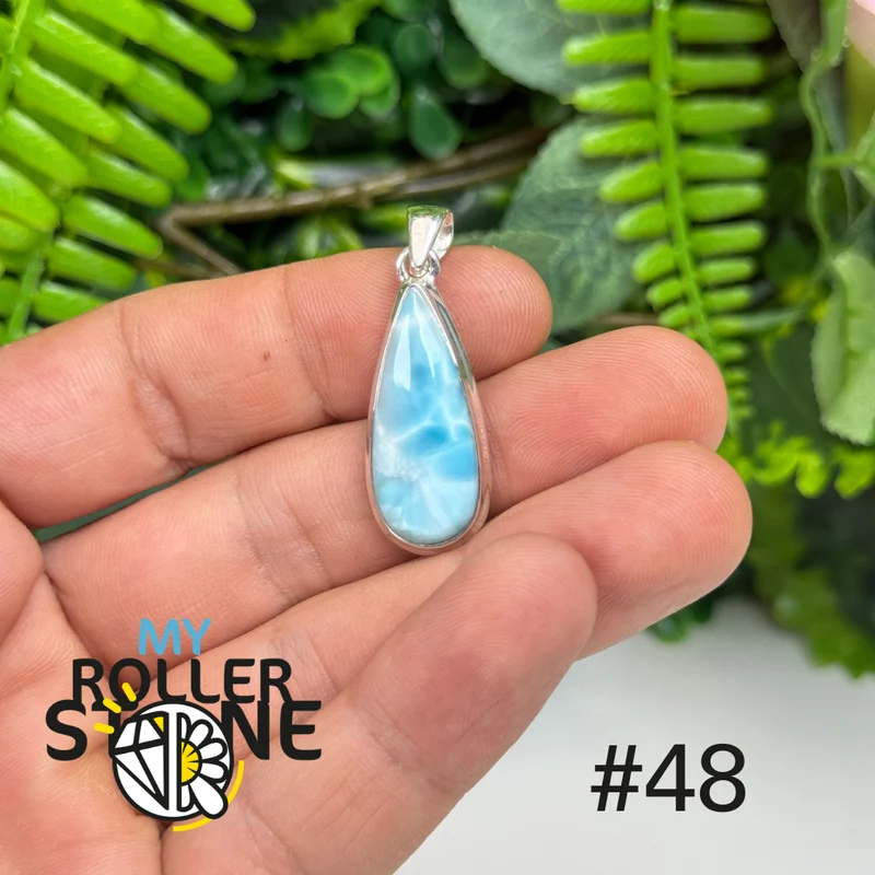 Silberner Larimar-Anhänger #IP48