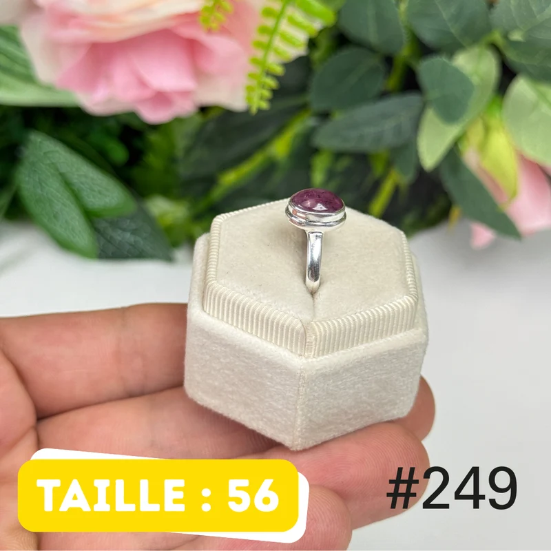 Sternrubinring aus 925er Sterlingsilber #R249