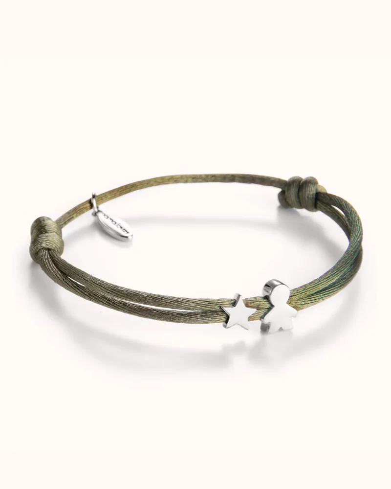 PROUD MOM Star Armband - Zilver - Gepersonaliseerde Armband