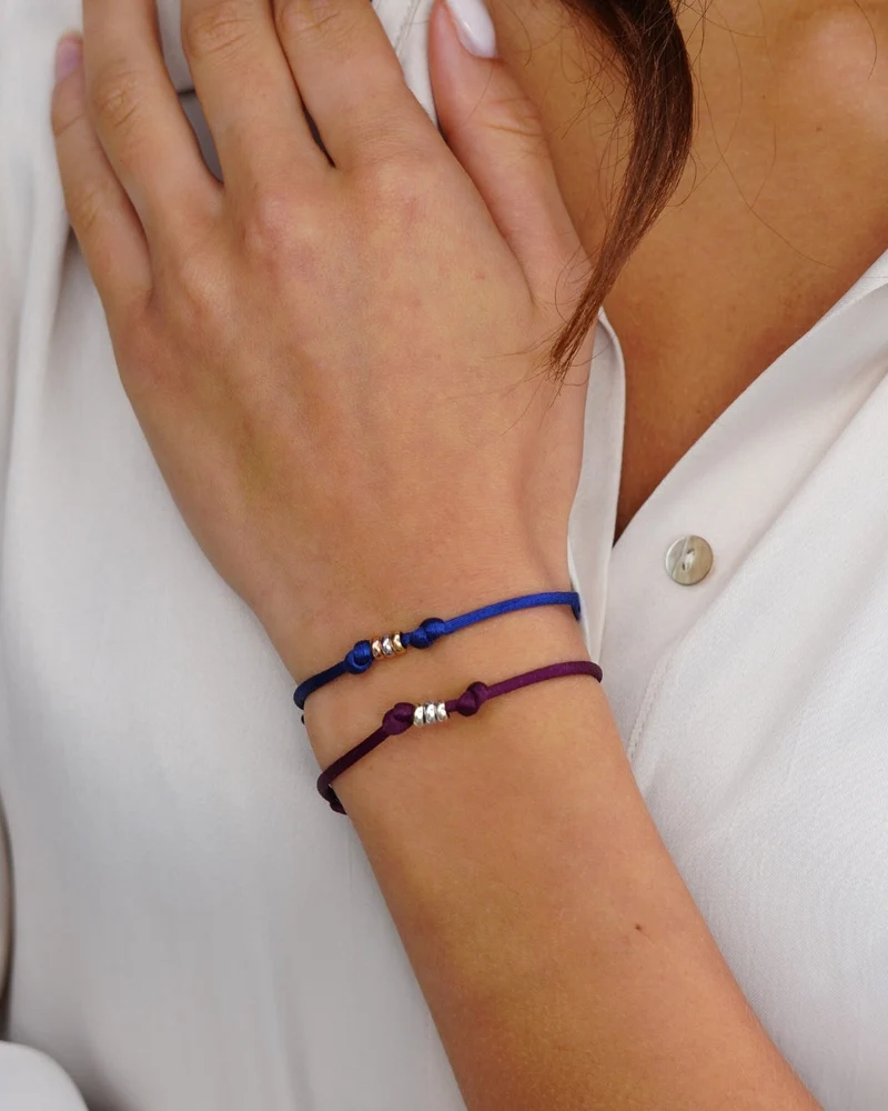 14k Family Ring Armband Wit Goud - Gepersonaliseerde Armband