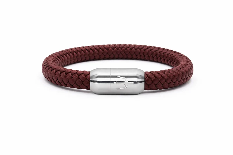 Nautic Force Segeltauarmband “Bordeaux Crest”