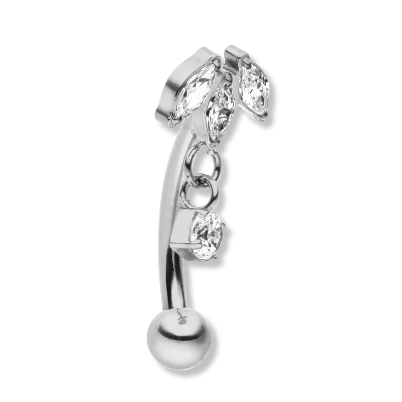 Upside Down Lotus Rook Piercing - Titan
