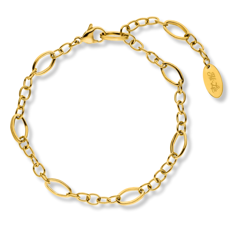Oval Link Armband 14K Vergoldet