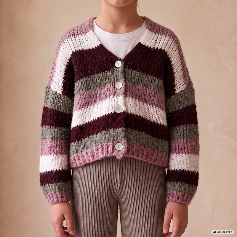Strickjacke Leonie KIDS - Berry