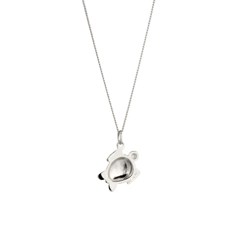 Halskette Schildkröte | mit Kristallen von Swarovski® (Weiß)