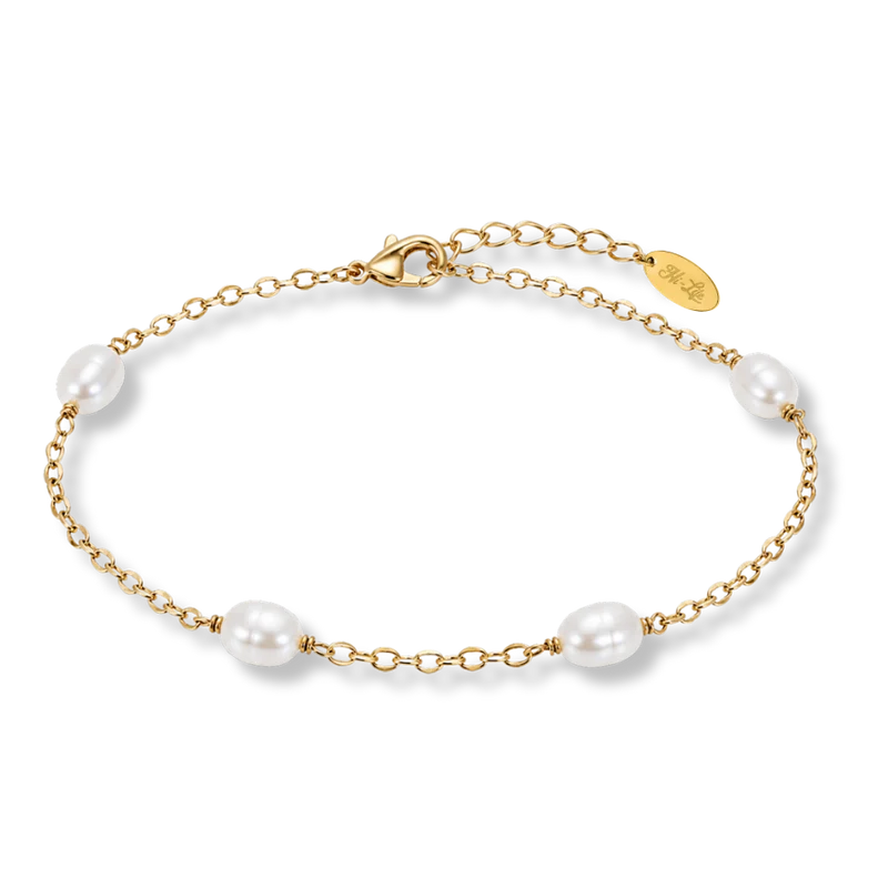 Precious Shiny Pearl Armband 14K vergoldet