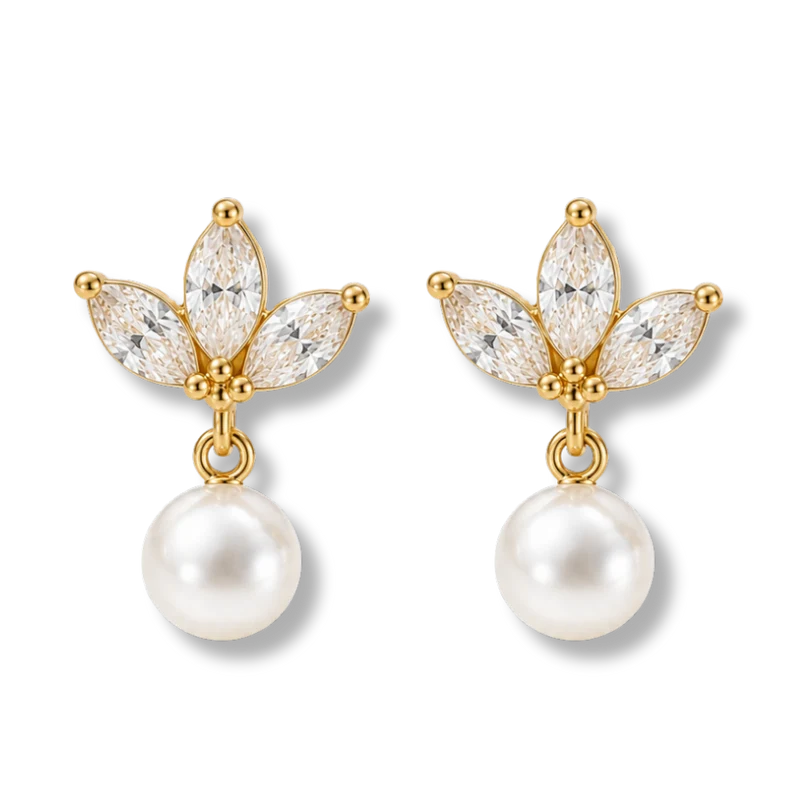 Precious Lotus Pearl Ohrstecker 14K Vergoldet