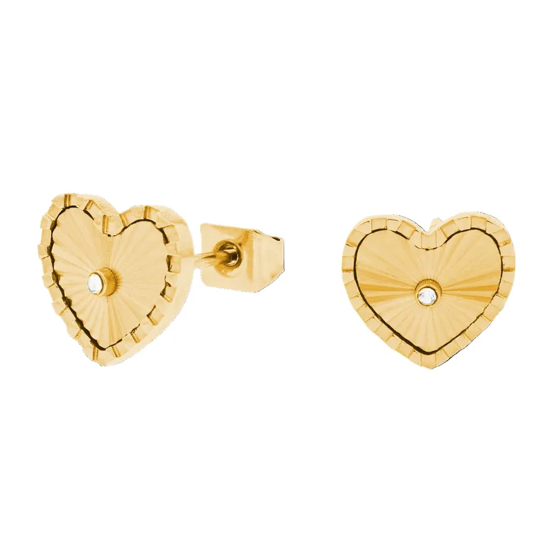 Sunray Heart Earstud