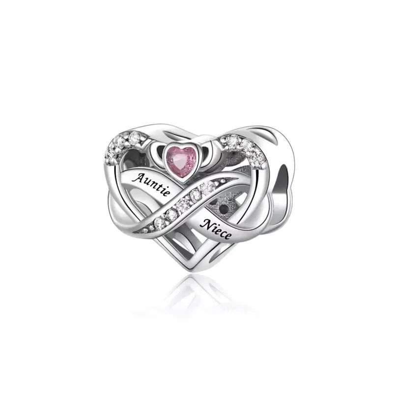 Infinity Aunt & Niece Charms | CZ