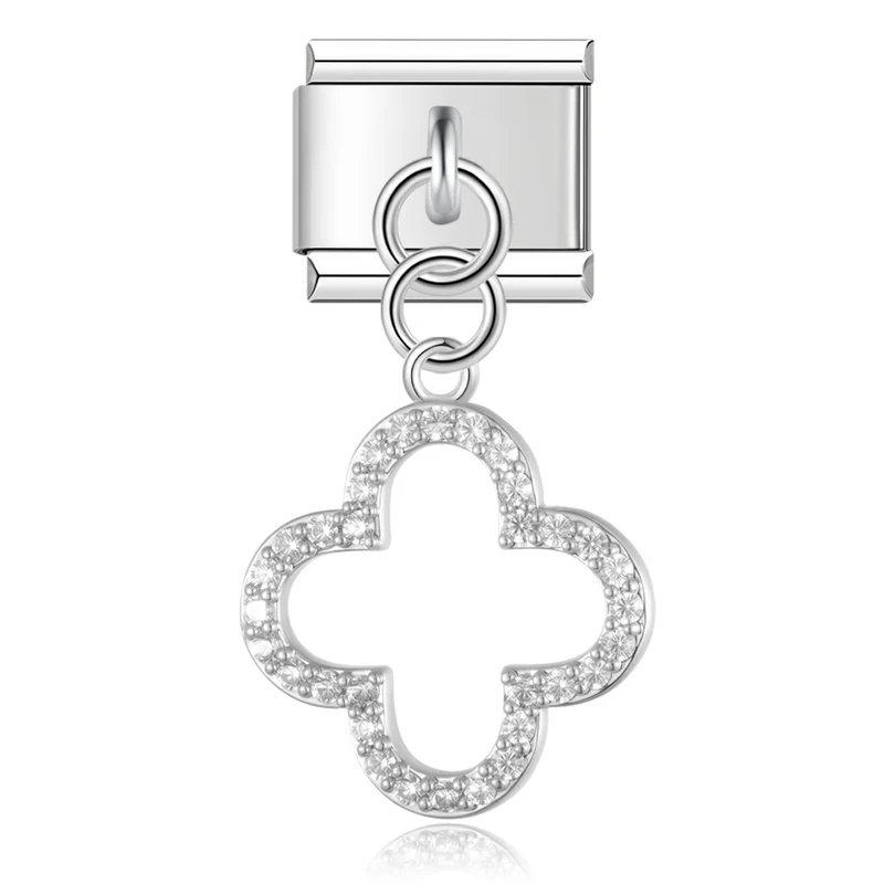 Glitzer Clover Anhänger