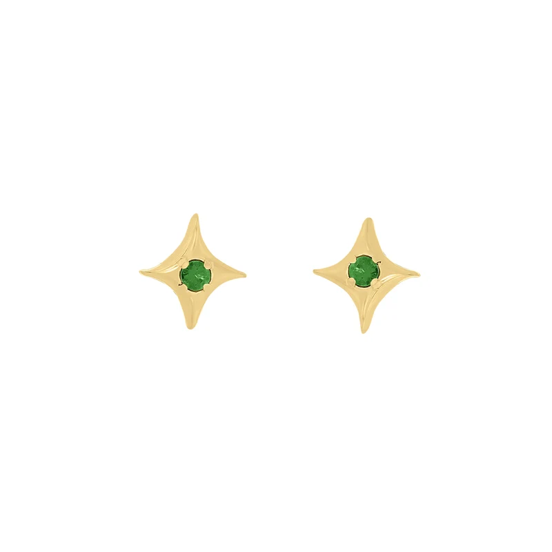 Green Stella Ohrstecker