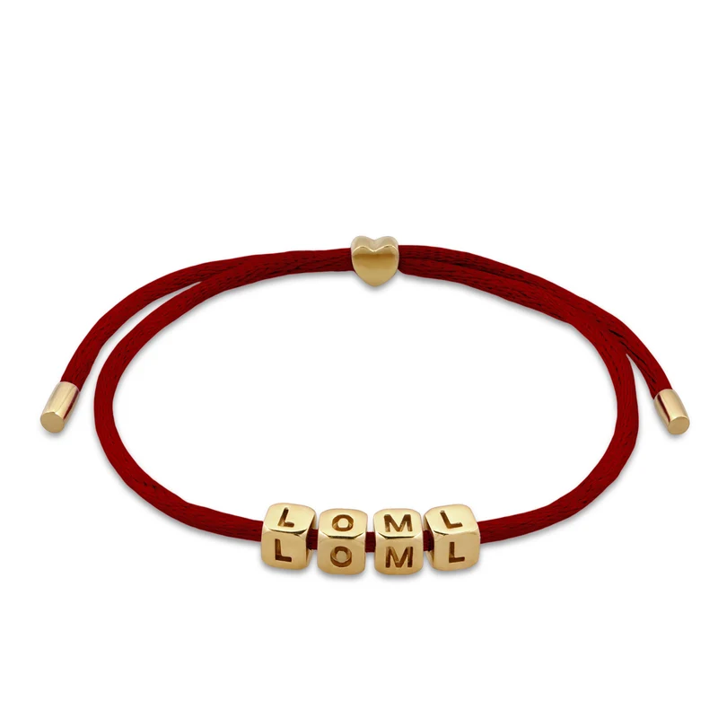 Armband Würfel LOLM | Satin (Lila)