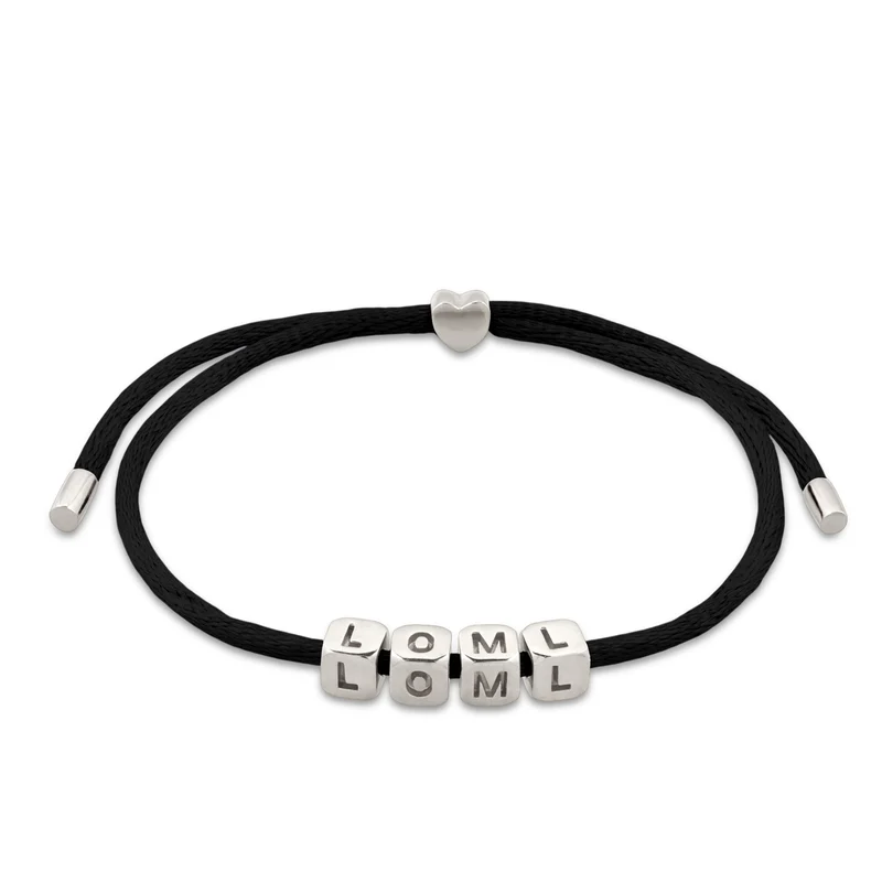 Armband Würfel LOLM | Satin (Lila)