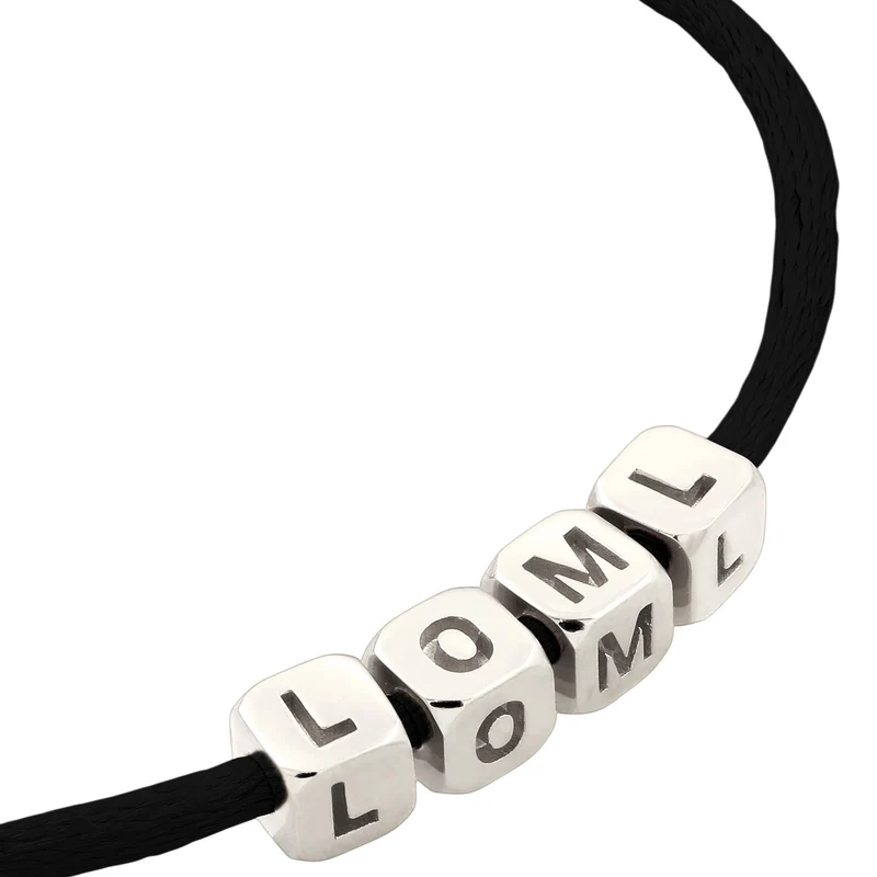 Armband Würfel LOLM | Satin (Lila)