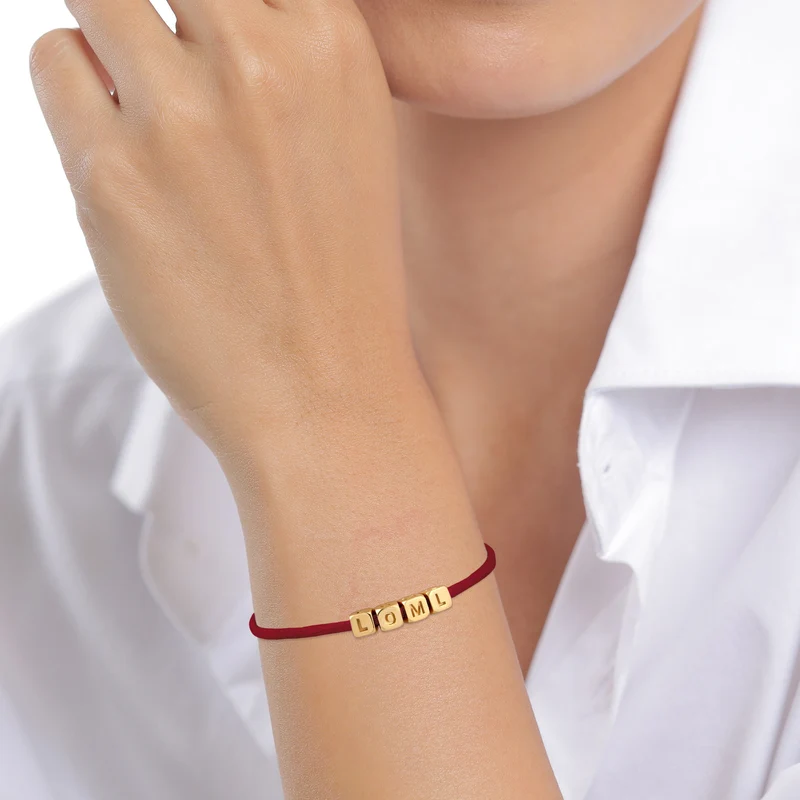 Armband Würfel LOLM | Satin (Lila)