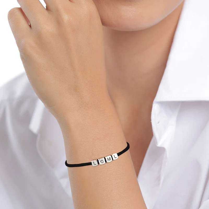 Armband Würfel LOLM | Satin (Lila)