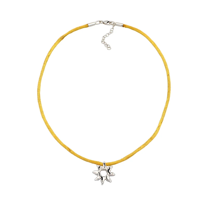 Halskette Choker mit Sonnenanhänger