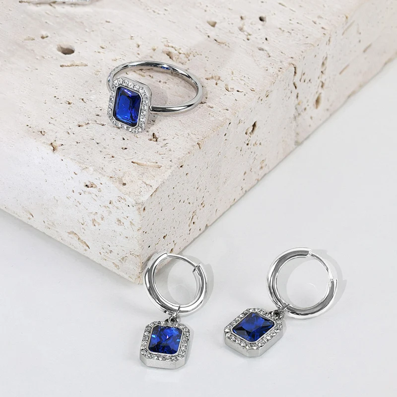 Pavé Emerald Charm Hoops