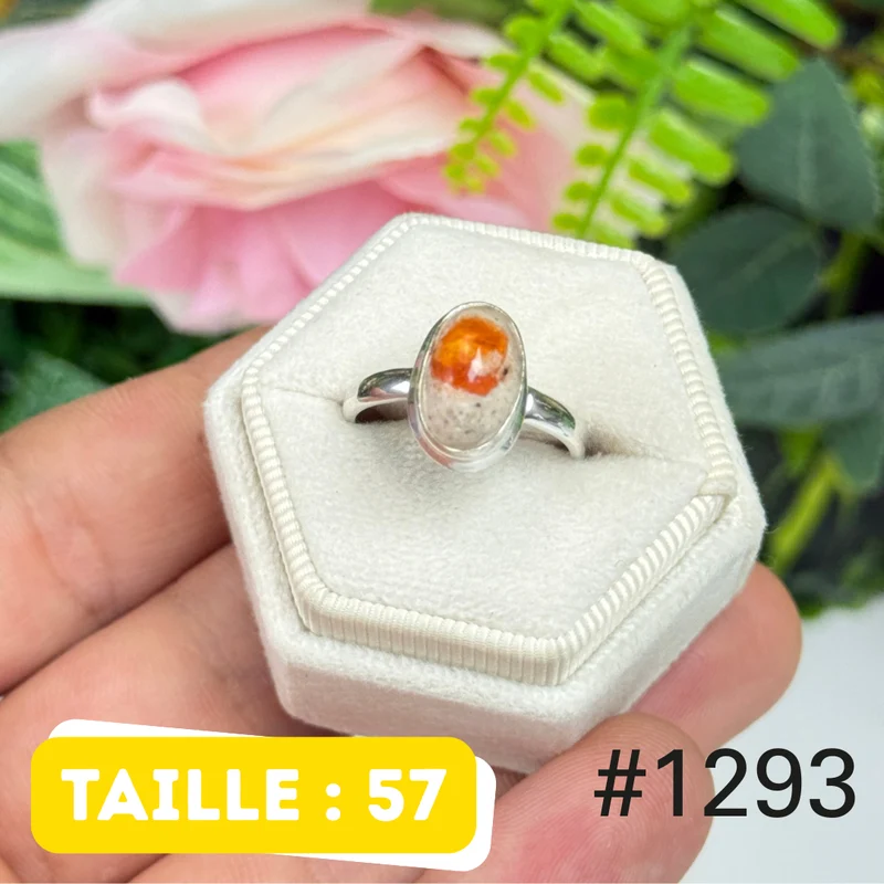 Ring aus 925er Sterlingsilber mit mexikanischem Opal Nr. 1293