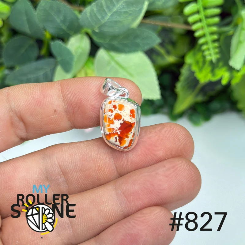 Anhänger aus mexikanischem Opal, 925er Sterlingsilber #P827