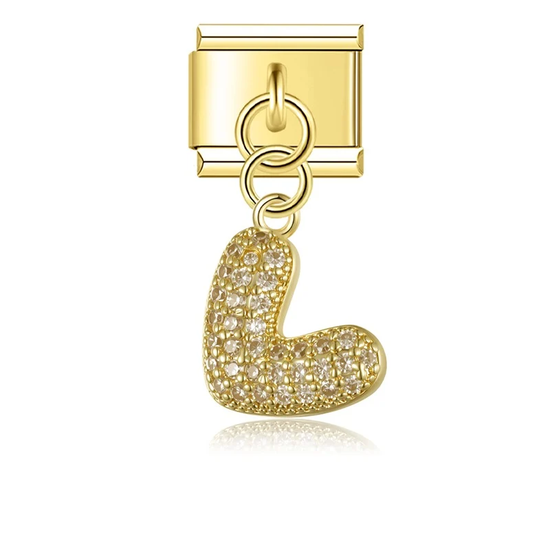 Anhänger chunky glitzer Herz