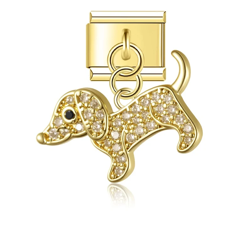 Anhänger Dackel glitzer