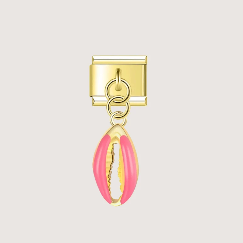 Charm Coquillage Dark Rose