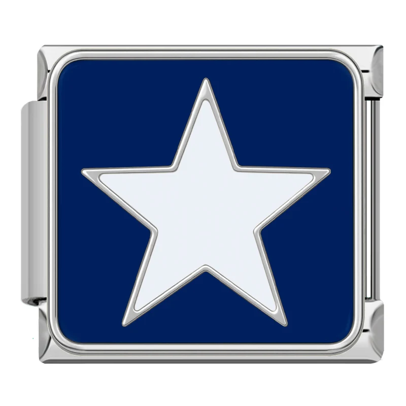 Weißer Stern Silber