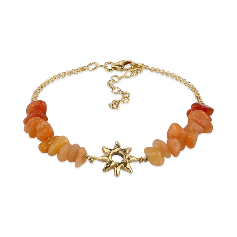 Armband Sonne | Aventurin (Braun)