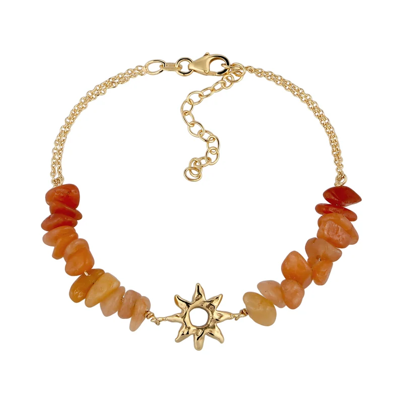 Armband Sonne | Aventurin (Braun)