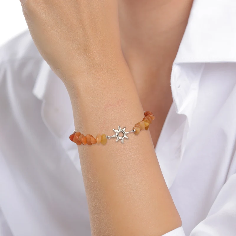 Armband Sonne | Aventurin (Braun)
