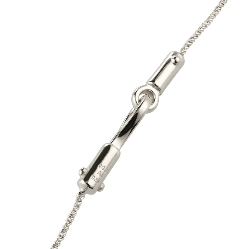Halskette Würfel LOVE | Kristalle von Swarovski® (Weiß)