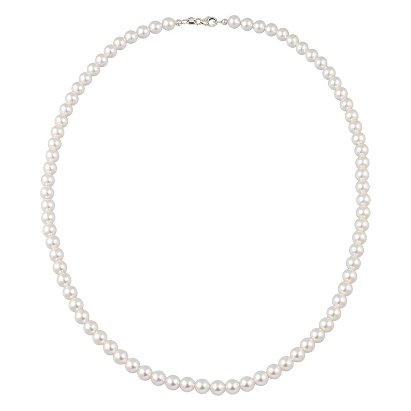 Halskette mit Swarovski®Perlen in Weiß