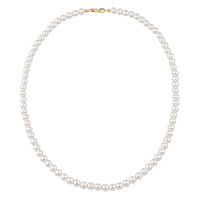Halskette mit Swarovski®Perlen in Weiß