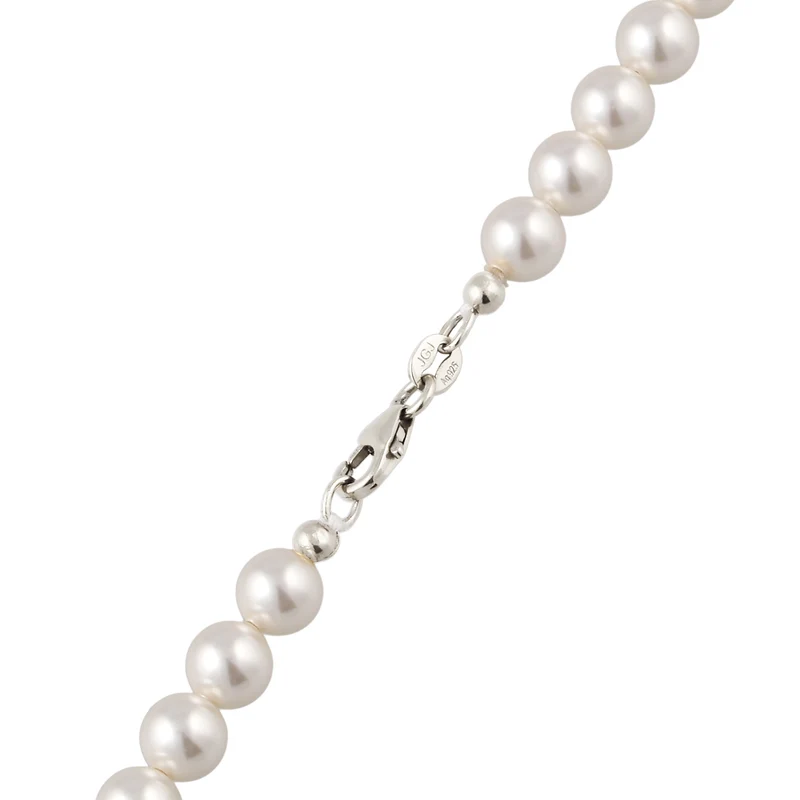 Halskette mit Swarovski®Perlen in Weiß