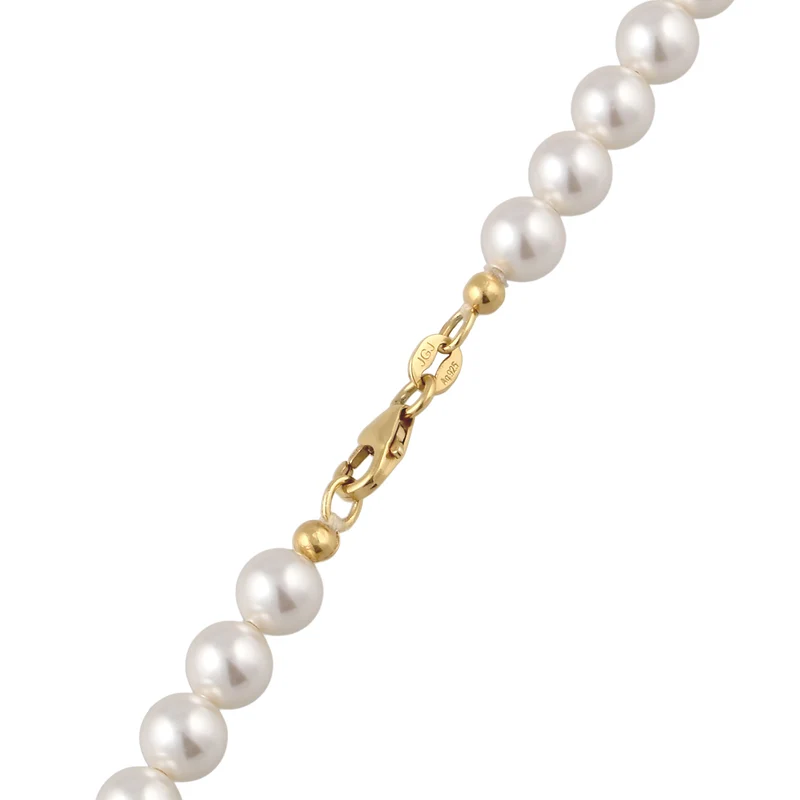 Halskette mit Swarovski®Perlen in Weiß