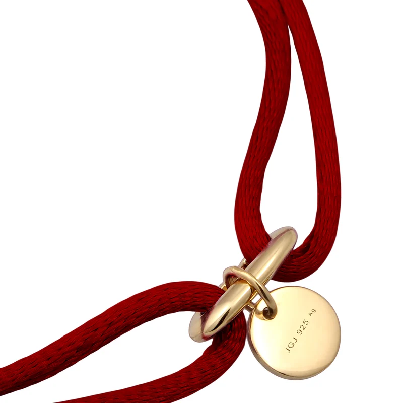 Armband Herz & Smiling Face | Satin (Gelb)