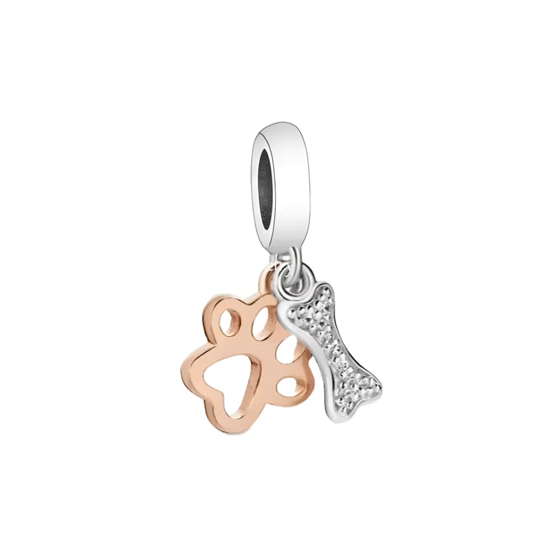 Paw & Bone Dangle Charm | RGP CZ