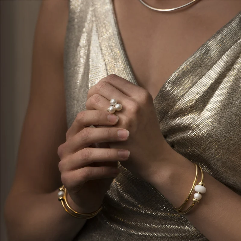Armspange, 18k vergoldet