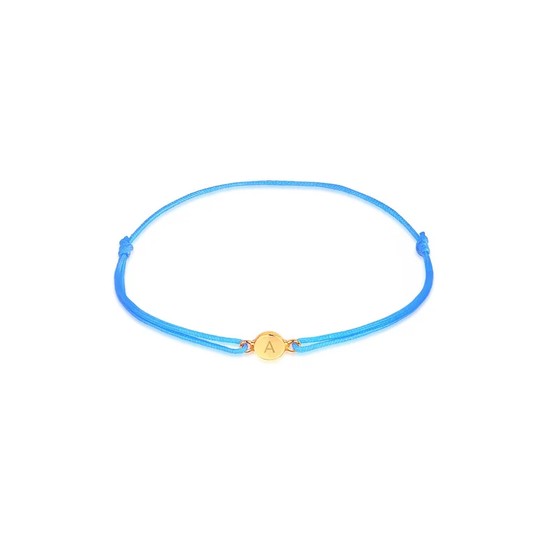Armband Blau | Gravur Plättchen