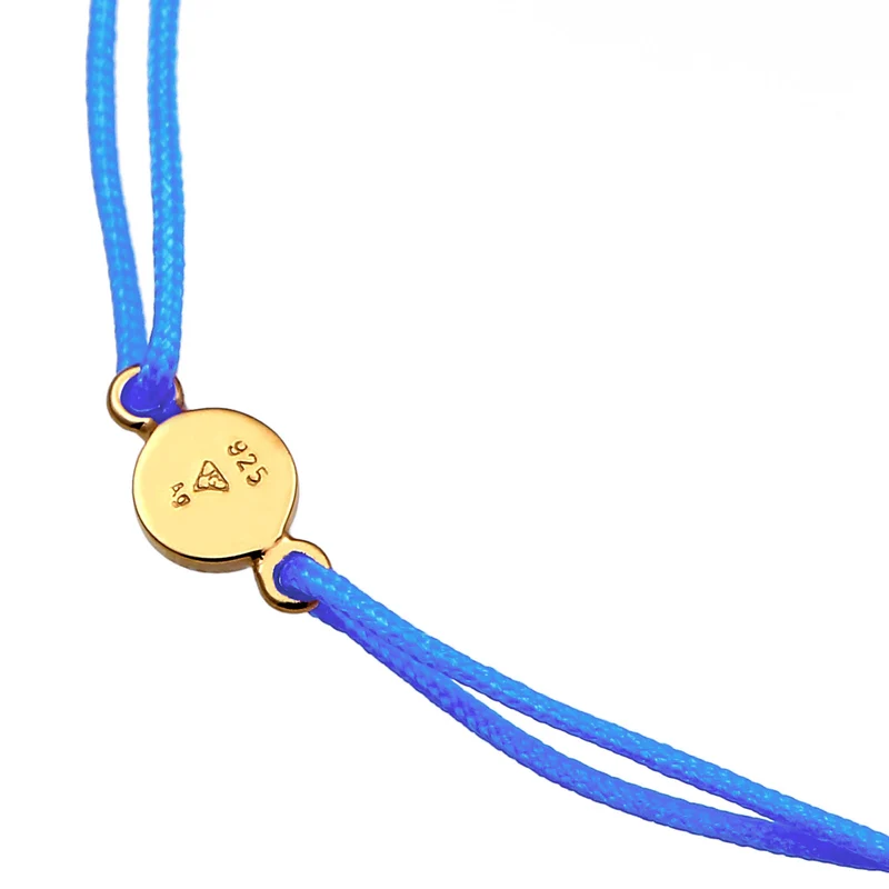 Armband Blau | Gravur Plättchen
