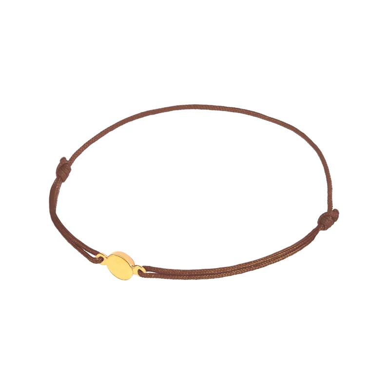 Armband Braun | Gravur Plättchen