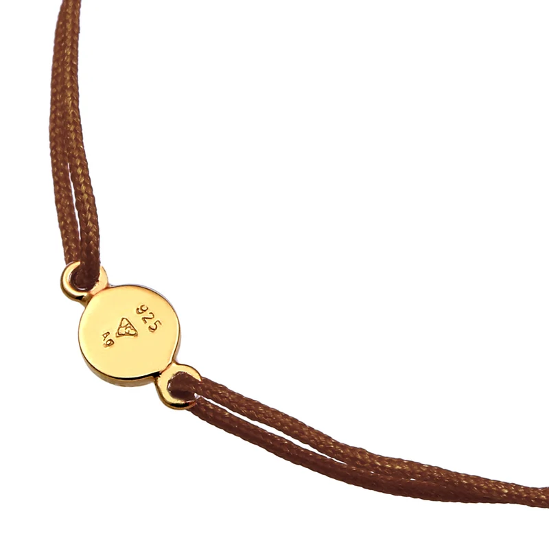 Armband Braun | Gravur Plättchen