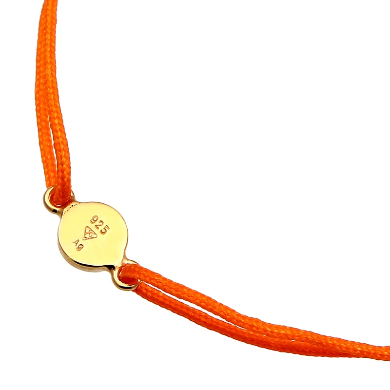 Armband Orange | Gravur Plättchen